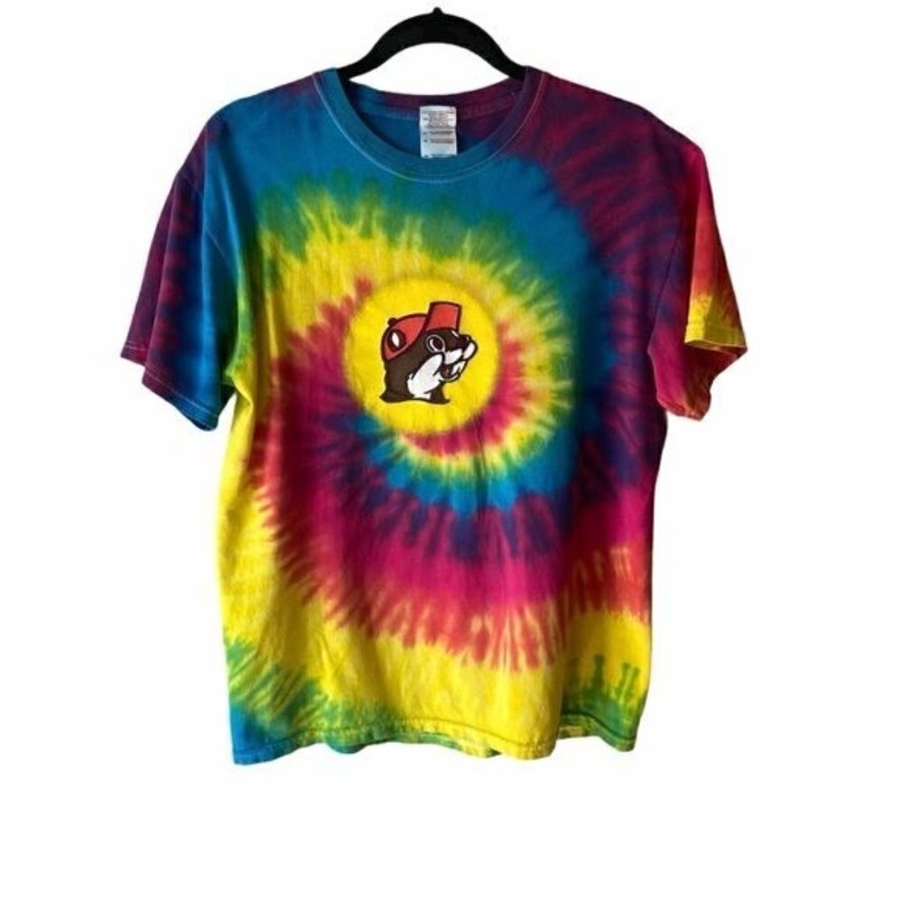Buc-ees Tie Dye Beaver Tee Short Sleeve M